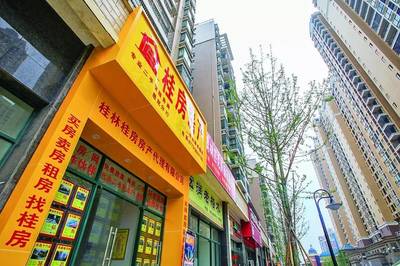 新房帶動二手房市場升溫，臨桂房產中介掀起擴店熱潮